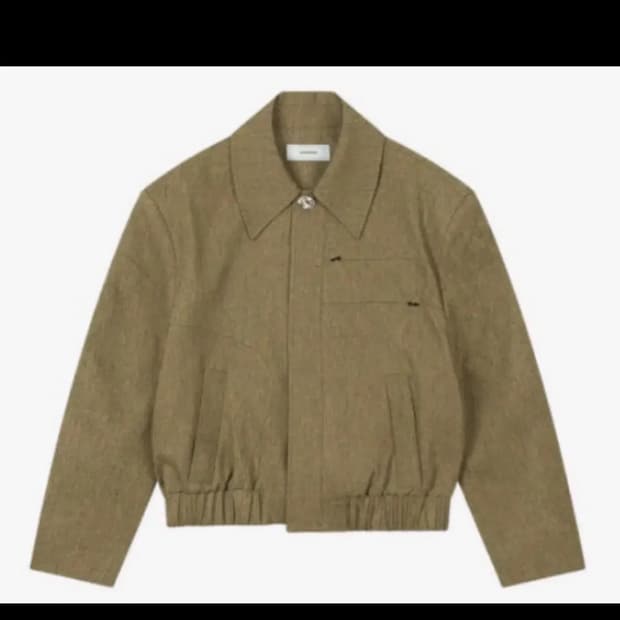 [2] 웨이비니스 터널링 울 크롭 블루종 머스타드