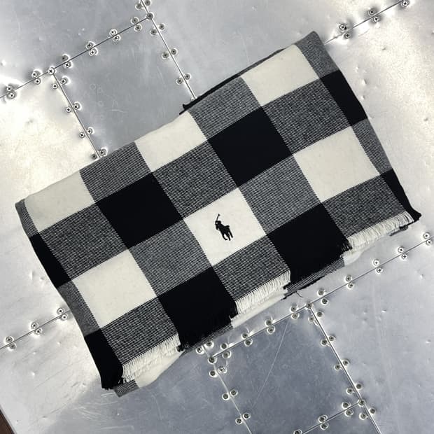 폴로랄프로렌 체크 머플러