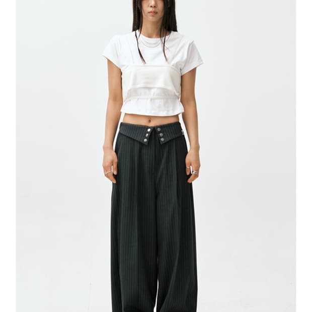 소르베 SORBEE 스트라이프 슬랙스