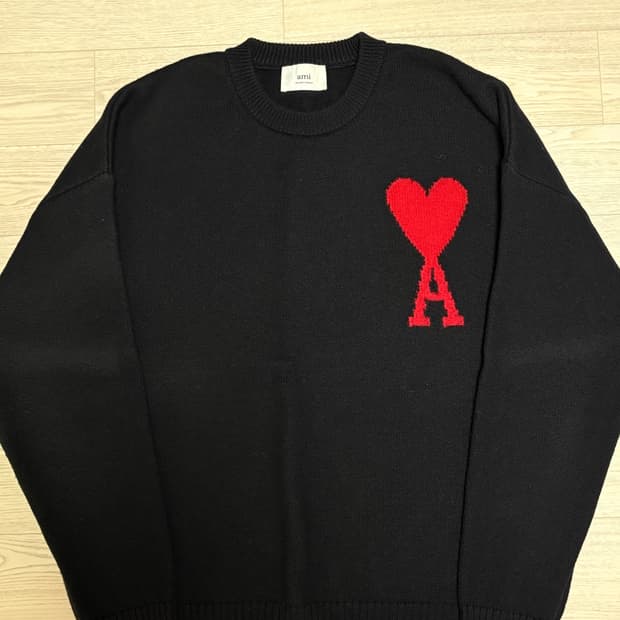 아미 빅하트 로고 니트 L