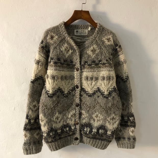 빈티지 노르딕 핸드 스웨터