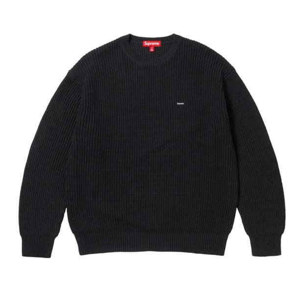 [L] supreme ribbed sweater 블랙
