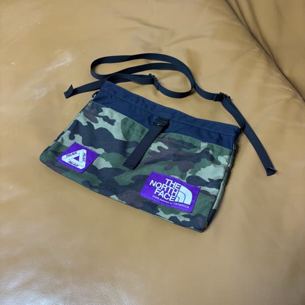 Palace 팔라스 x 노스페이스 퍼플라벨 카모 샤코슈 백 가방