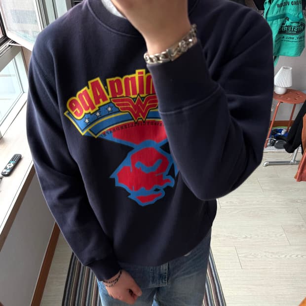 90s 니고 베이프 스웻셔츠