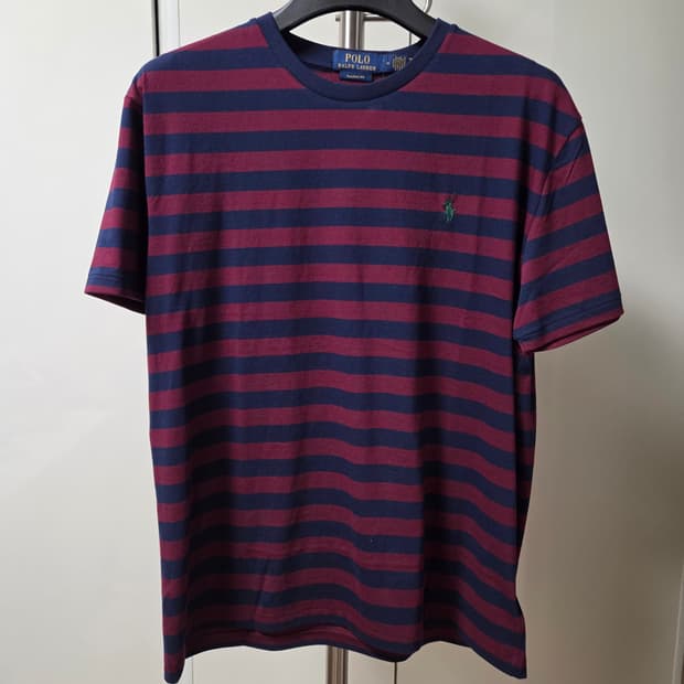 폴로 랄프로렌 클래식핏 반팔티 버건디 네이비