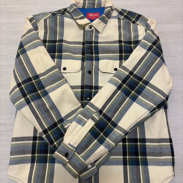 supreme Pile Lined Plaid Flannel Shirt S