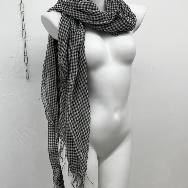 니혼진 너드 체크 수술 머플러