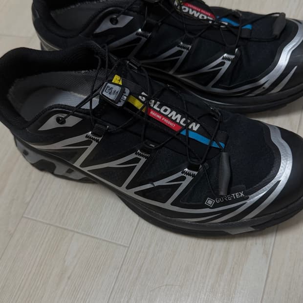 살로몬 xt6 고어텍스 블랙 실버 265