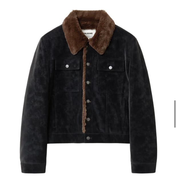Haleine fur trucker jacket