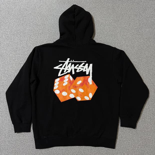 STUSSY 스투시 다이스 아웃 후드 XL