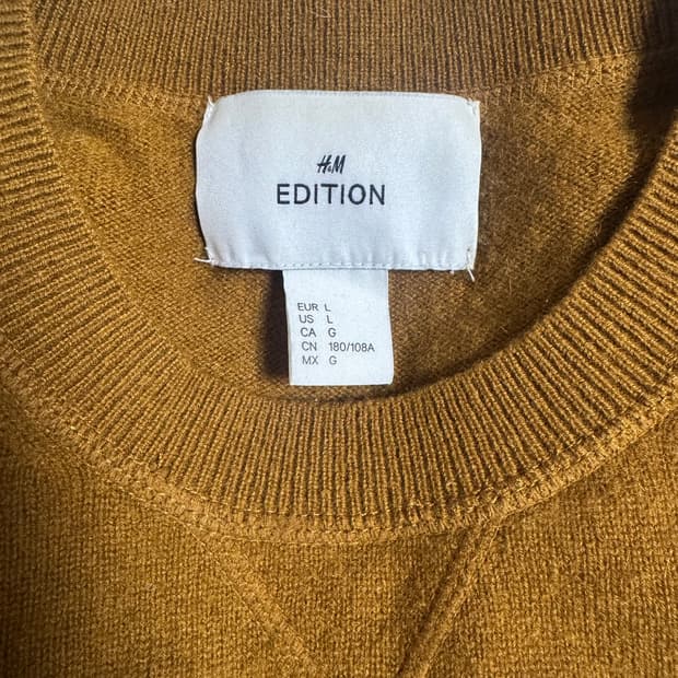 h&m 에디션 캐시100 니트 