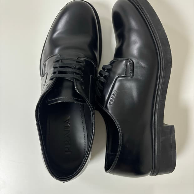PRADA military derby shoes