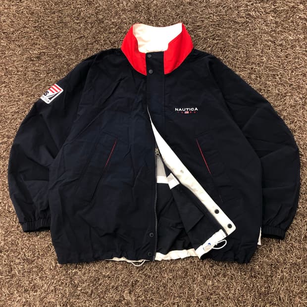 노티카 투웨이 나일론 바람막이 자켓