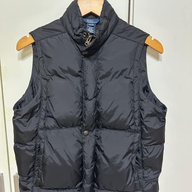 폴로 랄프로렌 블랙 패딩 조끼