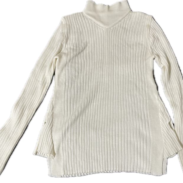 반폴라 아이보리 니트 