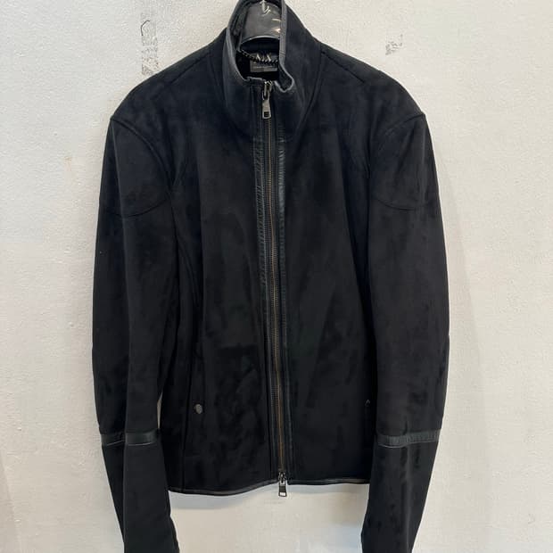Armani exchange suede zip up jacket