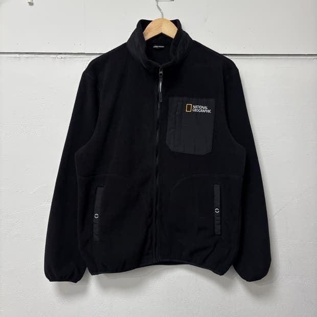 내셔널지오그래픽 블랙 후리스 자켓