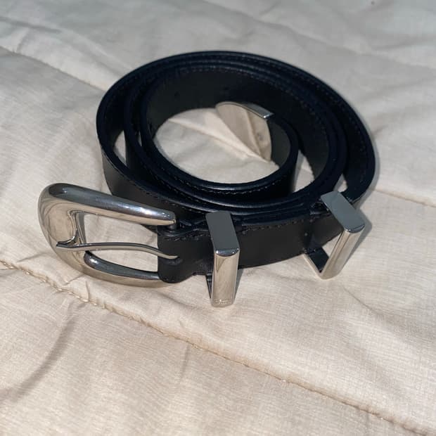 셀린느 카프스킨 웨스턴 벨트 2.5cm