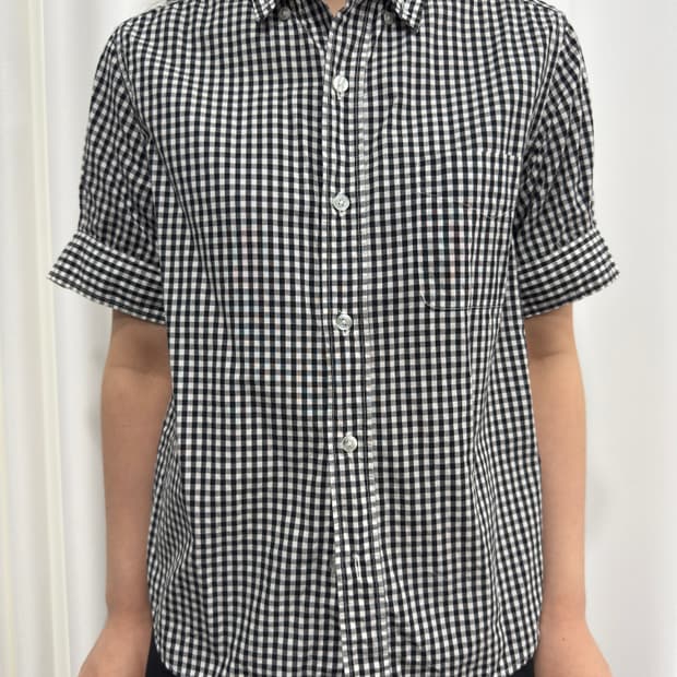 beams boy check shirt