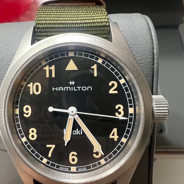 해밀턴 카키필드 38mm
