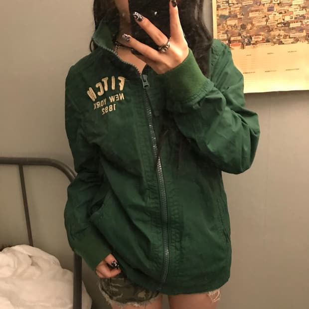 Abercrombie 아베크롬비 그린 코치자켓