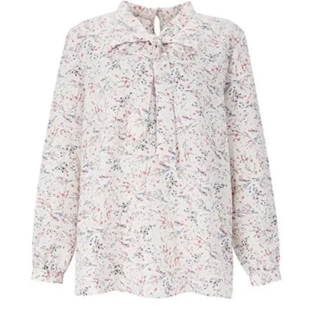 급처새상품!SOUP숲 러블리리본블라우스 레니본st오브제st쟈니헤잇재즈st