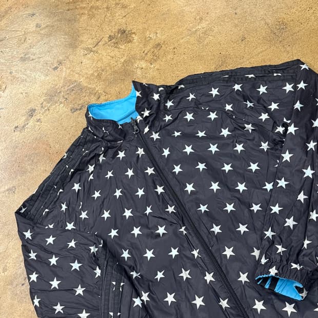 아디다스 양면 리버시블 별 도트 하늘 트랙탑 자켓 105