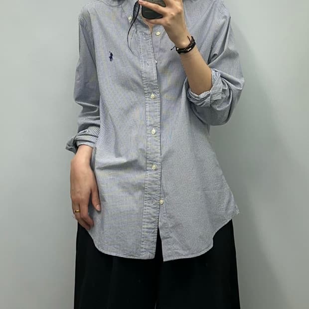 폴로 랄프로렌 잔체크 옥스포드 셔츠