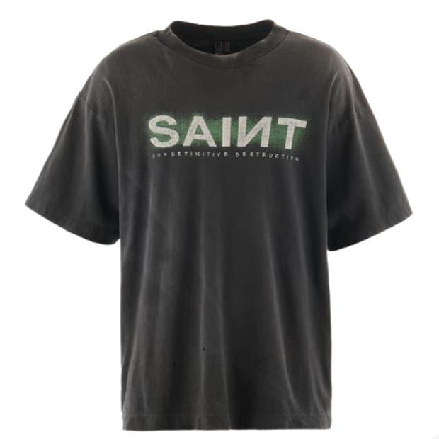 [L] 세인트마이클 SAINT 로고 반팔 티셔츠 생미카엘 생마이클