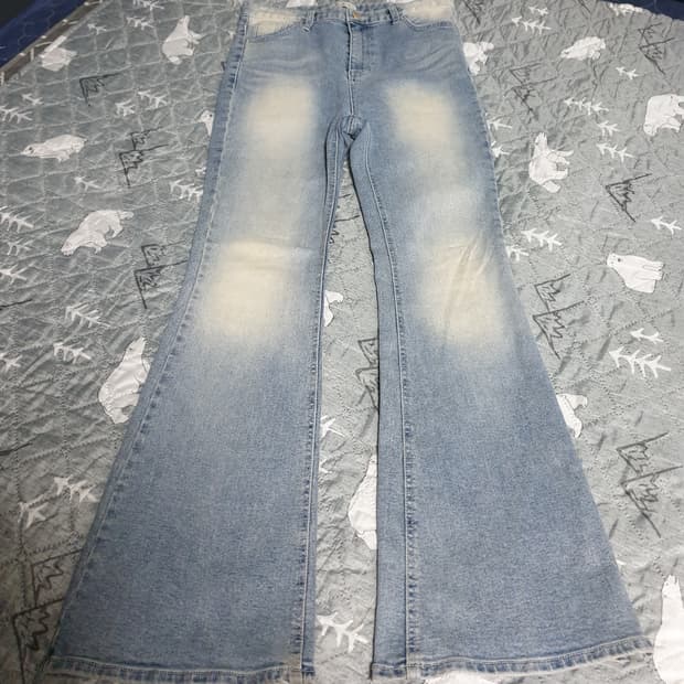 OOT 빈티지 워싱 슬림핏 바디쉐이퍼 부츠컷 데님팬츠 (L)