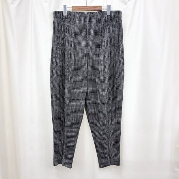 옴므플리세 이세이미야케 트위드 플리츠 팬츠