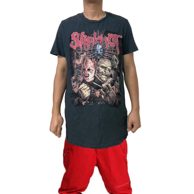 H&M x DIVIDED Slipknot 로고 반팔티