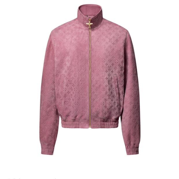 루이비통 모노그램 디보스드 스웨이드 트랙수트 자켓  구매합니나