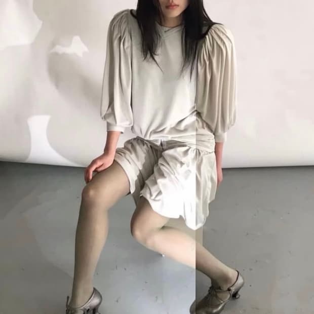 eonts 애옹쓰 아르누보 드레스_sage green