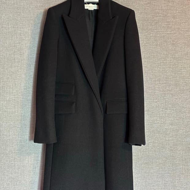 스텔라 맥카트니 블랙 롱 코트 