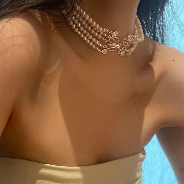 씨시어 진주목걸이 seasheer PEARLY JELLY NECKLACE