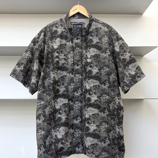 롤러 기어 카모플라쥬 하프 집업 셔츠