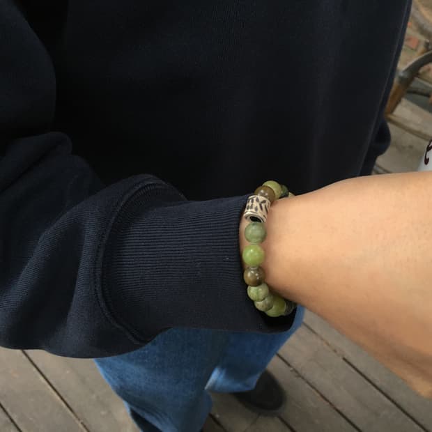 vintage olive bracelet