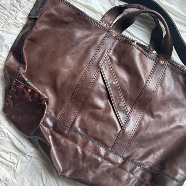 나이스네스 25ss T.ledz bag (오일드 홀스하이드) 브라운