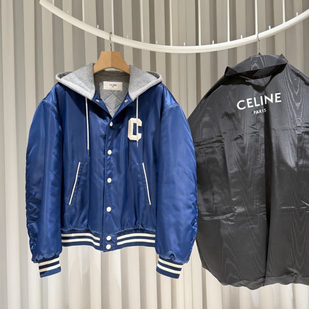 (S+/52) / 셀린느 오버사이즈 후드 테디 네이비 자켓