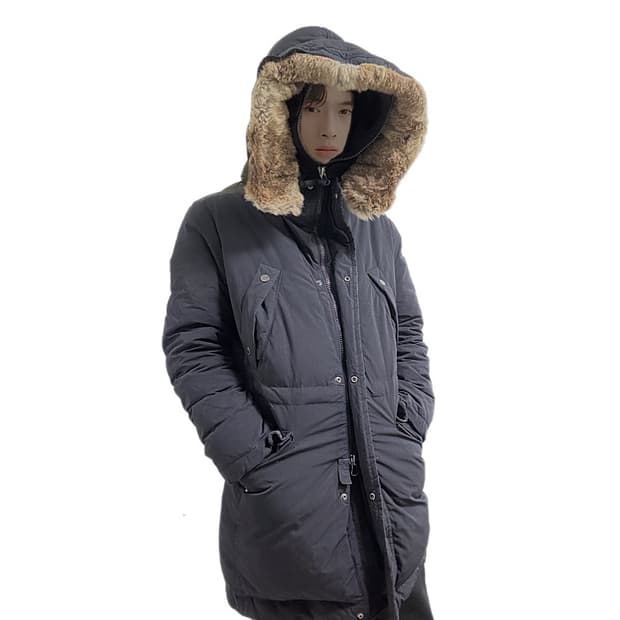 Cp컴퍼니 고글 토끼털 탈부착 노르지 덕다운 패딩