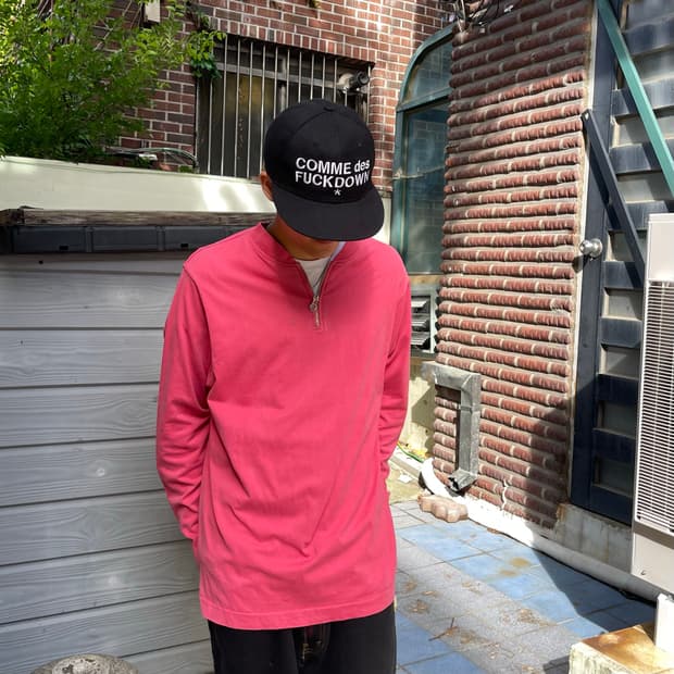 90s 마리떼 프랑소와 저버 핑크 롱슬리브