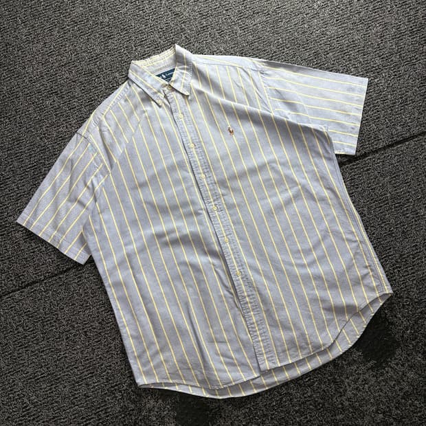 폴로 랄프로렌 아메카지 옥스포드 반팔 셔츠 3436
