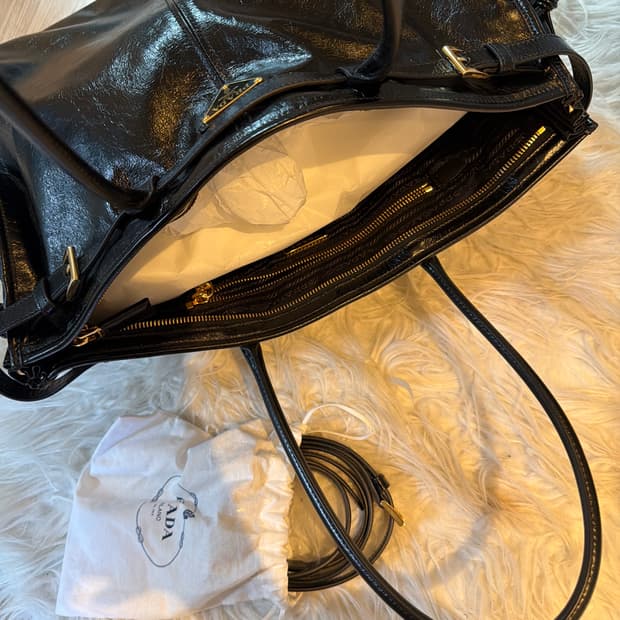 Prada Bonnie Extra Large Leather Handbag
