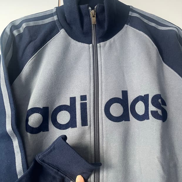 아디다스 져지 빈티지 배색 새상품