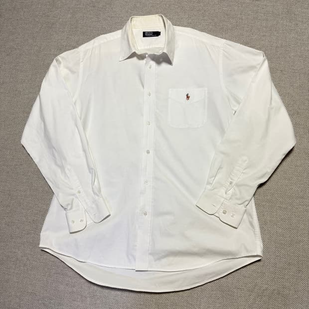 폴로 랄프로렌 화이트 옥스포드 셔츠