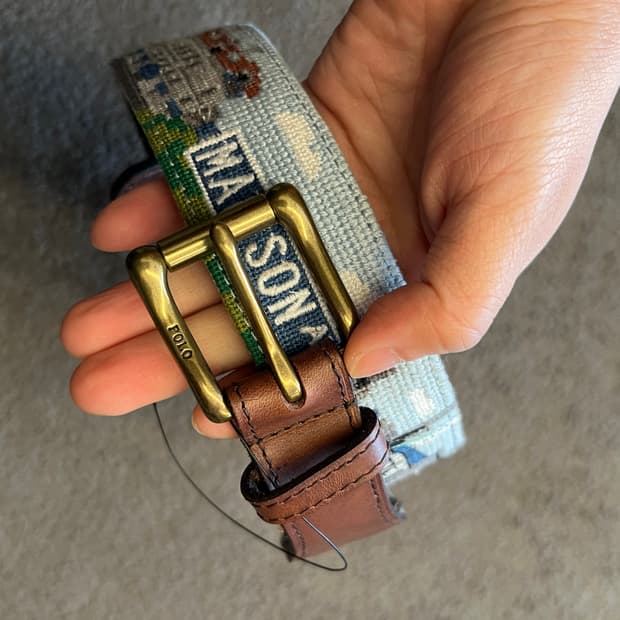 폴로 랄프로렌 웨스턴 니들 포인트 벨트 새상품 처분