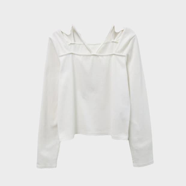 GLAMB 두줄 스퀘어넥 티셔츠 66345