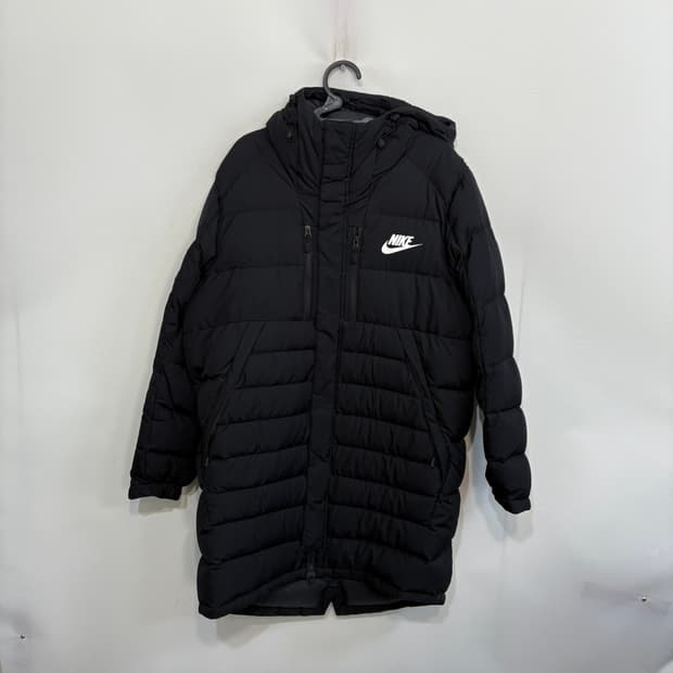 나이키 남성 롱패딩 105 블랙 덕다운 