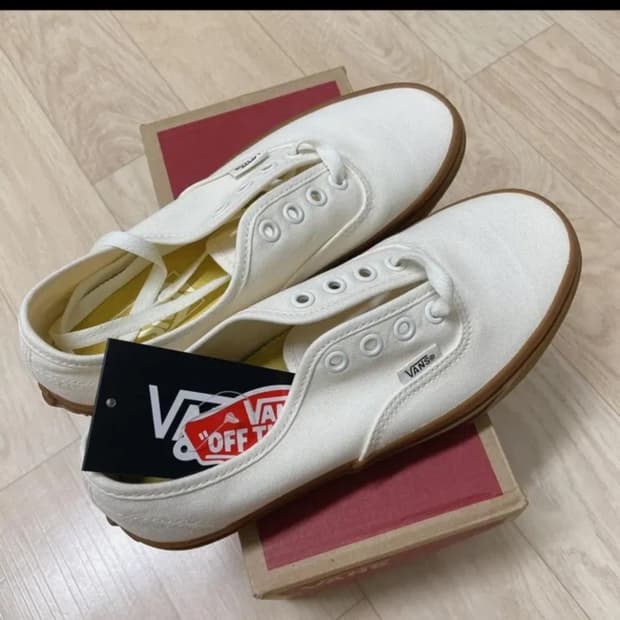 [새상품] uk4 반스 마시멜로우 검솔 아이보리 어센틱 230-235